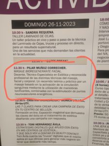 Conferencia Pilar Correcher en Beauty Contact Málaga 2023
